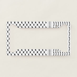 Palestinian Kufiya Custom Designed License Plate Frame