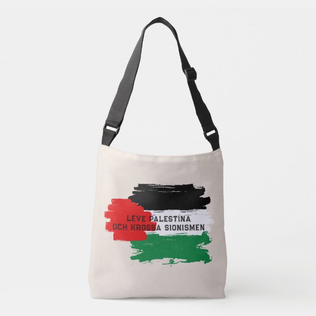 Palestinian Liberation Crossbody Tote Bag (Front)