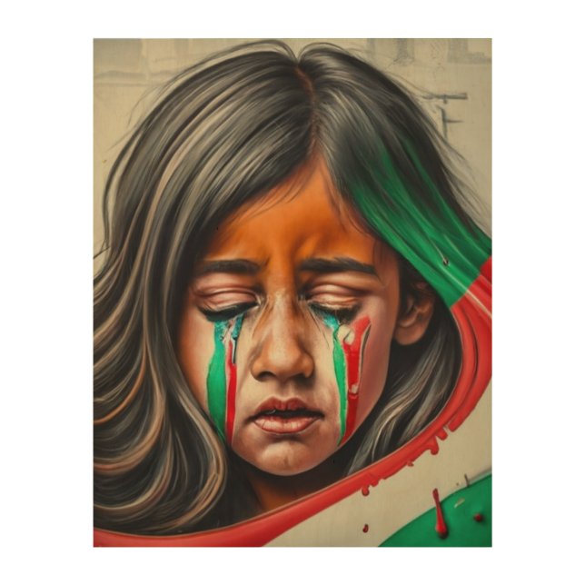 PALESTINIAN LITTLE GIRL WALL ART (Front)