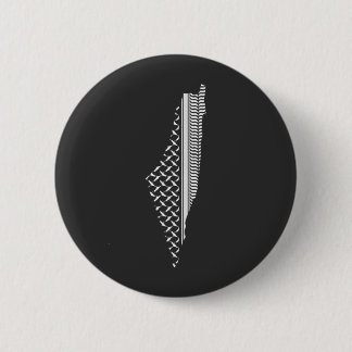 Palestinian map with traditional pattern button