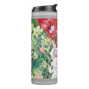 Palestinian Mug With Floral map 