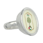 Palestinian Olive Tree: "We will Return" Ring (Side)