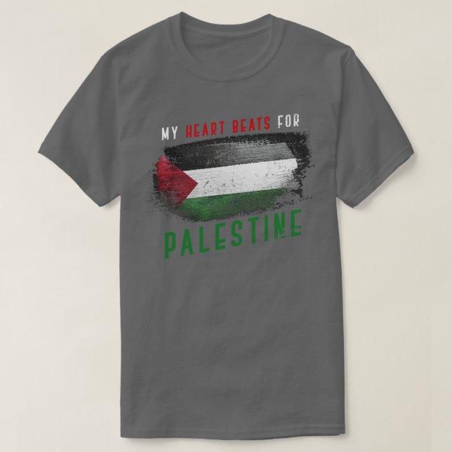 Palestinian Pride Flag Of Palestine T-Shirt (Design Front)