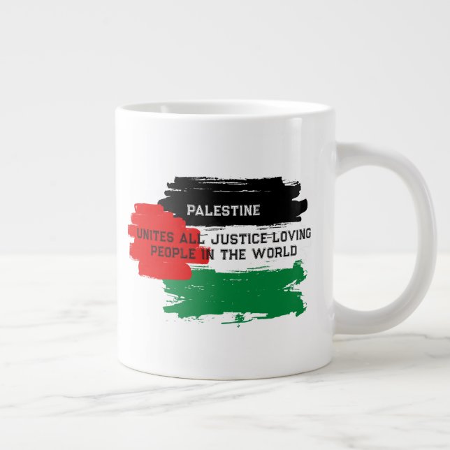 Palestinian Resilience & Solidarity Jumbo Mug (Right)