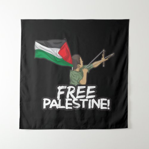 Palestinian Resister kid_flag Palestinians Freedom Tapestry