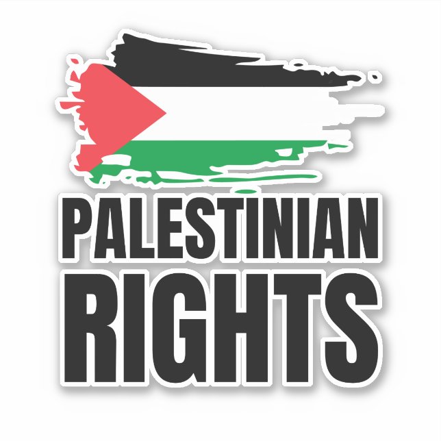 PALESTINIAN RIGHTS MATTERS  STICKER (Front)