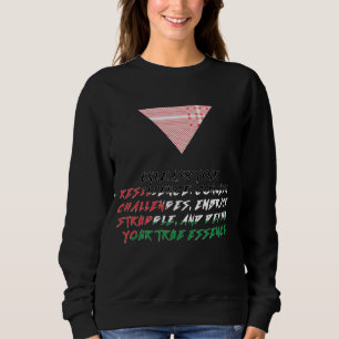 Palestinian Scarf Red arrow, Palestine Sweatshirt