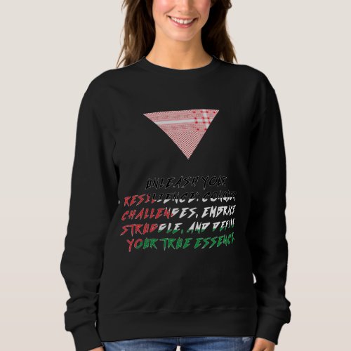 Palestinian Scarf Red arrow Palestine Sweatshirt