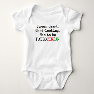 palestinian strong baby bodysuit