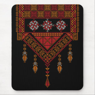 Palestinian Tatreez Embroidery Art Mouse Pad