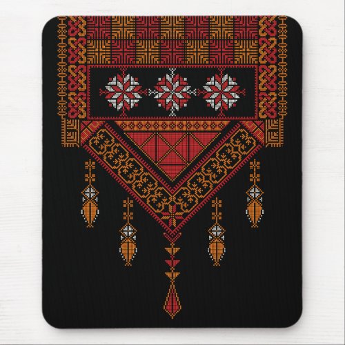 Palestinian Tatreez  Embroidery Art  Mouse Pad