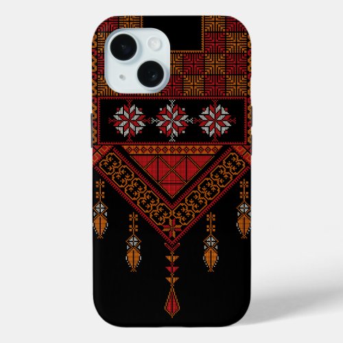 Palestinian Tatreez  Embroidery  palestine Art iPhone 15 Case