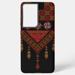 Palestinian Tatreez  Embroidery   palestine Art Samsung Galaxy S21+ Case