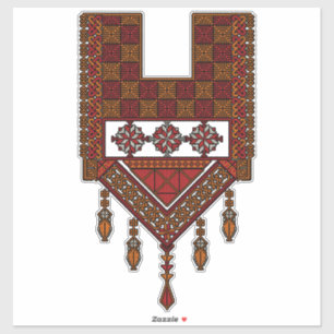 Palestinian Tatreez Embroidery   palestine Art  Sticker