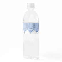 Palestinian Tatreez Print In Blue