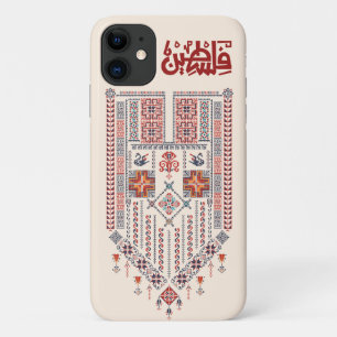 Palestinian Tatreez With Palestine Arabic Name iPhone 11 Case