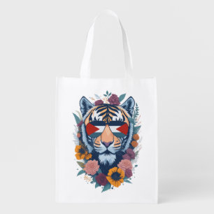 Palestinian tiger - Palestine FLAG  Grocery Bag