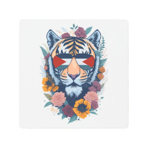Palestinian tiger - Palestine FLAG Metal Print