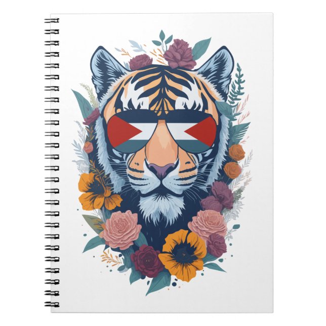 Palestinian tiger - Palestine FLAG Notebook (Front)