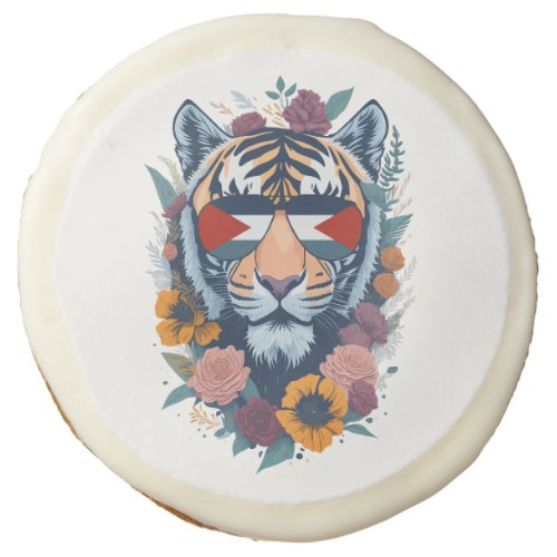 Palestinian tiger _ Palestine FLAG Sugar Cookie