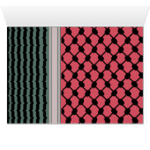 Palestinian watermelon Hatta Keffiyeh Kufiya Folk (Inside Horizontal (Bottom))