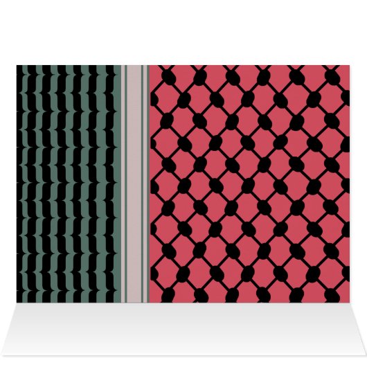 Palestinian watermelon Hatta Keffiyeh Kufiya Folk (Inside Horizontal (Top))