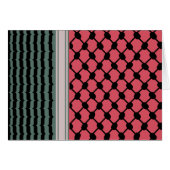 Palestinian watermelon Hatta Keffiyeh Kufiya Folk (Front Horizontal)