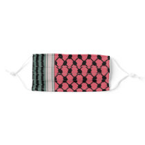 Palestinian watermelon Hatta Keffiyeh Kufiya Folk Adult Cloth Face Mask