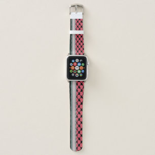 Palestinian watermelon Hatta Keffiyeh Kufiya Folk Apple Watch Band