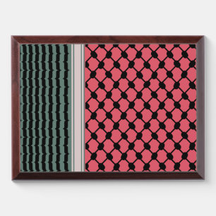 Palestinian watermelon Hatta Keffiyeh Kufiya Folk Award Plaque