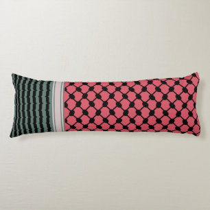 Palestinian watermelon Hatta Keffiyeh Kufiya Folk Body Pillow