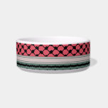 Palestinian watermelon Hatta Keffiyeh Kufiya Folk Bowl<br><div class="desc">watermelon Kufiya, kufiyyeh, kaffiyyeh or also called Hatta is an old Palestinian traditional headwear pattern that carries a deep value to every Palestinian and later became a symbol of resistance and freedom worldwide. Each pattern in the Hatta Kufiya represents palestine element culture. This design is for Palestinians, Palestine lovers, pro-Palestinian...</div>