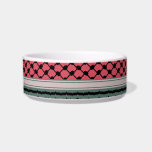 Palestinian watermelon Hatta Keffiyeh Kufiya Folk Bowl<br><div class="desc">watermelon Kufiya, kufiyyeh, kaffiyyeh or also called Hatta is an old Palestinian traditional headwear pattern that carries a deep value to every Palestinian and later became a symbol of resistance and freedom worldwide. Each pattern in the Hatta Kufiya represents palestine element culture. This design is for Palestinians, Palestine lovers, pro-Palestinian...</div>
