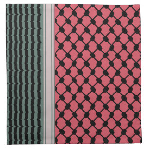 Palestinian watermelon Hatta Keffiyeh Kufiya Folk Cloth Napkin