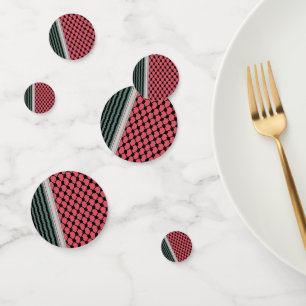 Palestinian watermelon Hatta Keffiyeh Kufiya Folk Confetti