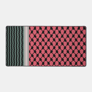 Palestinian watermelon Hatta Keffiyeh Kufiya Folk Desk Mat