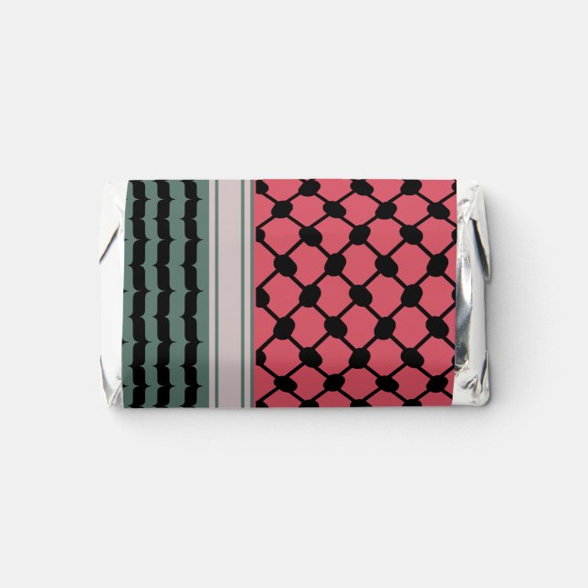 Palestinian watermelon Hatta Keffiyeh Kufiya Folk Hershey's Miniatures (Front)