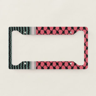 Palestinian watermelon Hatta Keffiyeh Kufiya Folk License Plate Frame