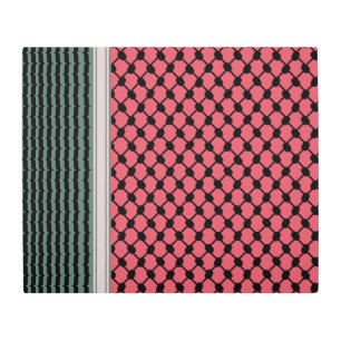 Palestinian watermelon Hatta Keffiyeh Kufiya Folk Metal Print