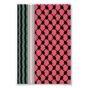 Palestinian watermelon Hatta Keffiyeh Kufiya Folk Photo Print
