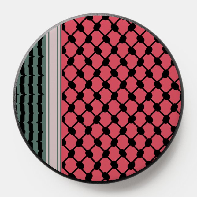 Palestinian watermelon Hatta Keffiyeh Kufiya Folk PopSocket (Popsocket)