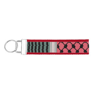 Palestinian watermelon Hatta Keffiyeh Kufiya Folk Wrist Keychain