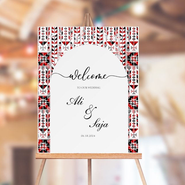 Palestinian Wedding Welcome Sign Foam Board (Creator Uploaded)