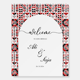Palestinian Wedding Welcome Sign Foam Board