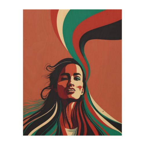 PALESTINIAN woman tornado WALL ART