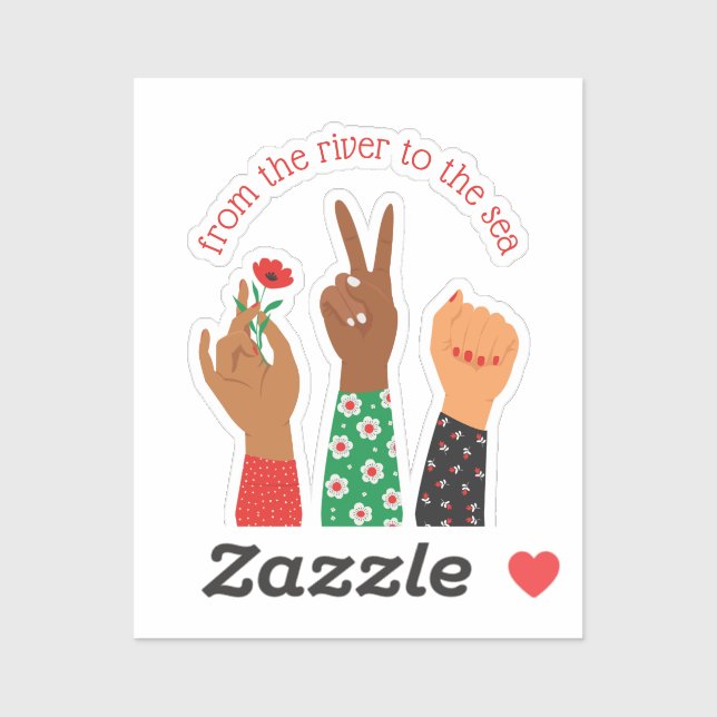 Palestinian Women Support Custom Text Sticker (Sheet)