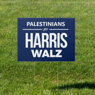 Palestinians for Harris Walz Sign