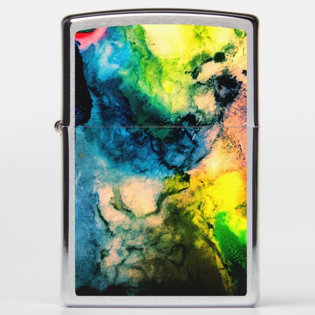 Palette Abstract Zippo Lighter (Front)