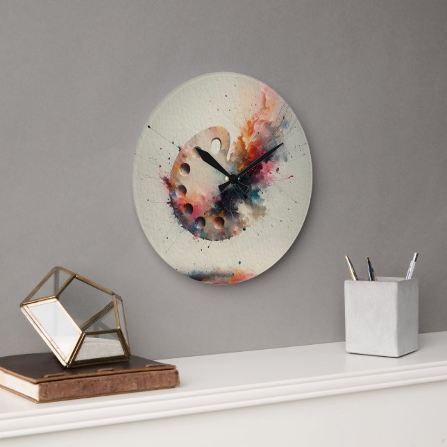 Palette of Creation  Large Clock (Office)