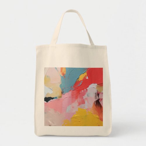 Palette of Imagination Colorful Brushstrokes Tote Bag